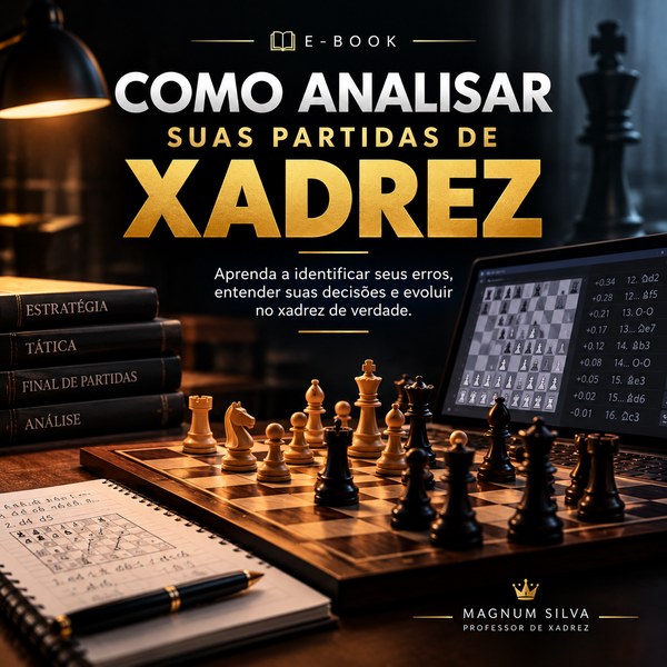 Capa do eBook Como Analisar Suas Partidas de Xadrez da Forma Correta