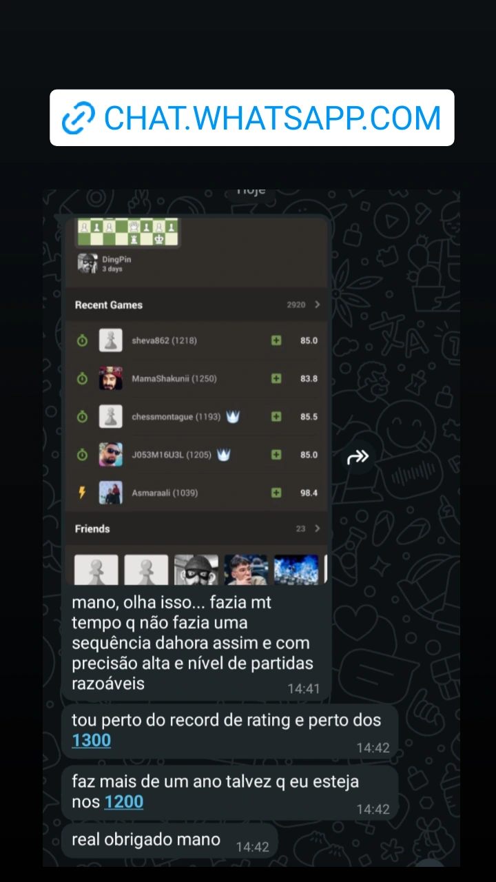 Feedback sequencia vitorias