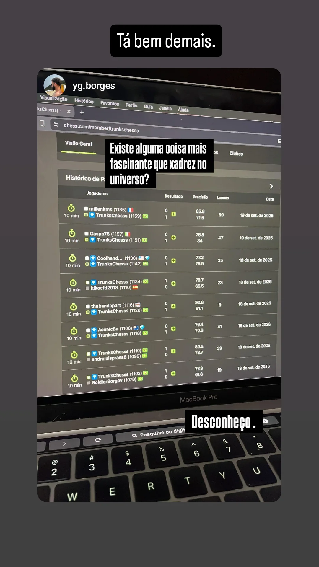 Feedback aluno elogiando