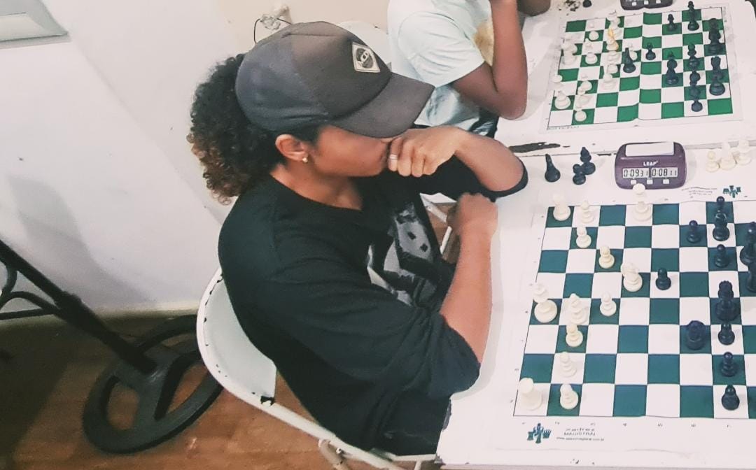Professor Magnum em torneio de xadrez